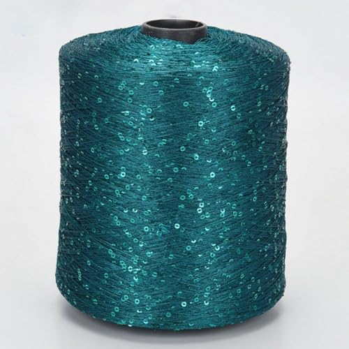 500g Häkelgarn zum Stricken mehrfarbiges Paillette-Garn mit Pailletten Summer Ice Silk Mercerisiertes Garn A-32 von UGEFKMQ