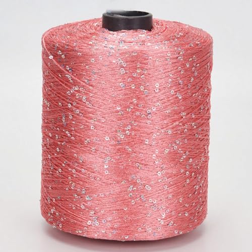 500g Häkelgarn zum Stricken mehrfarbiges Paillette-Garn mit Pailletten Summer Ice Silk Mercerisiertes Garn A-33 von UGEFKMQ