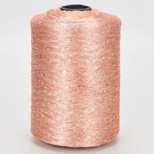 500g Häkelgarn zum Stricken mehrfarbiges Paillette-Garn mit Pailletten Summer Ice Silk Mercerisiertes Garn A-4 von UGEFKMQ