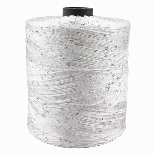 500g Häkelgarn zum Stricken mehrfarbiges Paillette-Garn mit Pailletten Summer Ice Silk Mercerisiertes Garn A-6 von UGEFKMQ