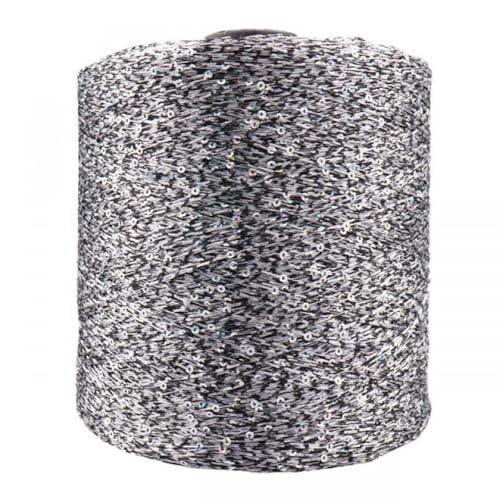 Baumwoll Pailletten Garn 100G Glitzergarn Paillettengarn Handhäkelgarn Stricken Kleidung Handarbeitsgarn Mit Pailletten Strickgarn Handarbeitspailletten 1Pc A-1 von UGEFKMQ