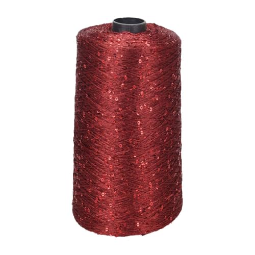 Baumwoll Pailletten Garn 100G Mehrfarbiges Paillettengarn Glitzergarn Paillettengarn Handhäkelgarn Stricken Kleidung Handarbeitsgarn 4Pc A-3 von UGEFKMQ