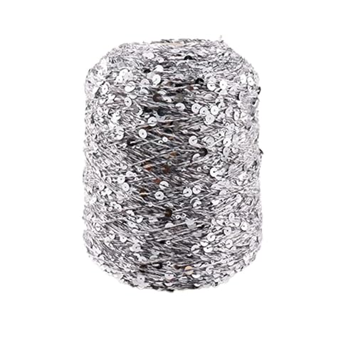 Baumwoll Pailletten Garn Pailletten-Theread 50G/140M Baumwollgarn 6/3 Mm Glitzerndes Garn Pailletten-Theread Accessoires Fantasy-Garn Spitzengarn Kunstgarn 1Pc A-5 von UGEFKMQ