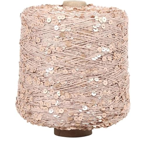 Baumwoll Pailletten Garn Paillettengarn 50G/140M Baumwollgarn 6 Mm + 3 Mm Glitzerndes Garn Pailletten-Theread Diy-Theread-Zubehör 2Pc A-15 von UGEFKMQ