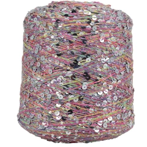 Baumwoll Pailletten Garn Paillettengarn 50G/140M Baumwollgarn 6 Mm + 3 Mm Glitzerndes Garn Pailletten-Theread Diy-Theread-Zubehör 2Pc A-5 von UGEFKMQ