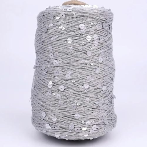 Baumwoll Pailletten Garn Spezielles Paillettengarn 50G/140M 6/3 Mm Paillettengarn Glitzergarn Pailletten-Theread-Kunstgarn Diy-Bekleidungszubehör 6Pc A-9 von UGEFKMQ