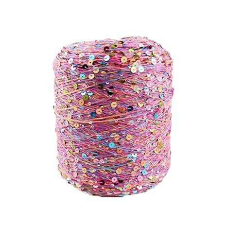 Baumwolle Garn Pailletten-Theread 50G/140M Baumwollgarn 6/3 Mm Glitzerndes Garn Pailletten-Theread Accessoires Fantasy-Garn Spitzengarn Kunstgarn 1Pc A-16 von UGEFKMQ