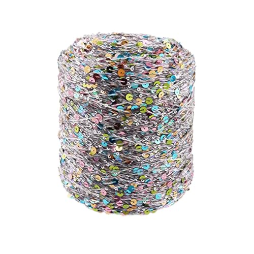 Baumwolle Garn Pailletten-Theread 50G/140M Baumwollgarn 6/3 Mm Glitzerndes Garn Pailletten-Theread Accessoires Fantasy-Garn Spitzengarn Kunstgarn 1Pc A-7 von UGEFKMQ