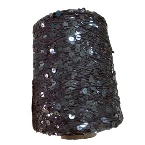 Baumwolle Garn Pailletten-Theread 50G/140M Baumwollgarn 6 Mm/3 Mm Spezielles Paillettengarn Diy-Kleidungszubehör Stoffpuppen-Strickgarn 2Pc A-7 von UGEFKMQ