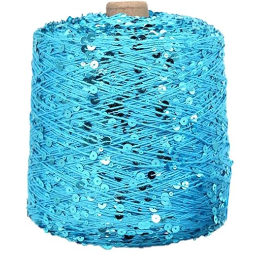 Baumwolle Pailletten Garn Paillettengarn 50G/140M Baumwollgarn 6 Mm + 3 Mm Glitzerndes Garn Pailletten-Theread Diy-Theread-Zubehör 2Pc A-16 von UGEFKMQ