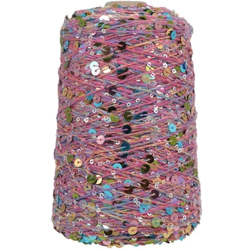 Baumwolle Pailletten Garn Paillettengarn 50G/140M Baumwollgarn 6 Mm + 3 Mm Glitzerndes Garn Pailletten-Theread Diy-Theread-Zubehör 2Pc A-9 von UGEFKMQ