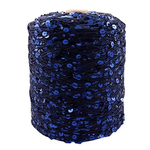 Baumwolle Pailletten Garn Paillettengarn 50G/140M Baumwollgarn 6 Mm + 3 Mm Spezielles Glitzergarn Diy-Kleidungszubehör Stoffpuppen-Strickgarn 8Pc A-7 von UGEFKMQ