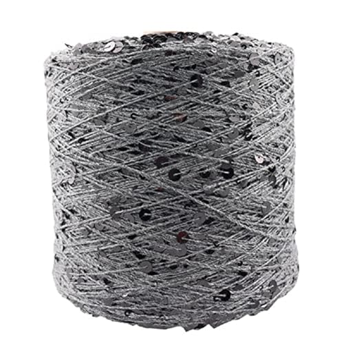 Baumwolle Strickgarn Pailletten-Theread 50G/140M Baumwollgarn 6 Mm/3 Mm Spezielles Paillettengarn Diy-Kleidungszubehör Stoffpuppen-Strickgarn 4Pc A-19 von UGEFKMQ