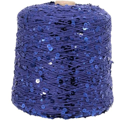 Baumwollgarn Glitzer Paillettengarn 50G/140M Baumwollgarn 6 Mm + 3 Mm Glitzerndes Garn Pailletten-Theread Diy-Theread-Zubehör 1Pc A-10 von UGEFKMQ