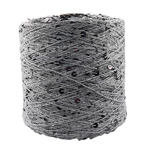 Baumwollgarn Glitzer Paillettengarn 50G/140M Baumwollgarn 6 Mm + 3 Mm Spezielles Glitzerndes Garn Diy-Kleidungszubehör Stoffpuppen-Strickgarn 4Pc A-6 von UGEFKMQ