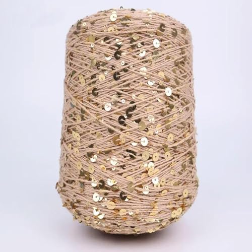 Baumwollgarn Glitzer Spezielles Paillettengarn 50G/140M 6/3 Mm Paillettengarn Glitzergarn Pailletten-Theread-Kunstgarn Diy-Bekleidungszubehör 4Pc A-11 von UGEFKMQ