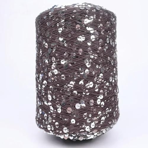 Baumwollgarn Glitzer Spezielles Paillettengarn 50G/140M 6/3 Mm Paillettengarn Glitzergarn Pailletten-Theread-Kunstgarn Diy-Bekleidungszubehör 4Pc A-18 von UGEFKMQ