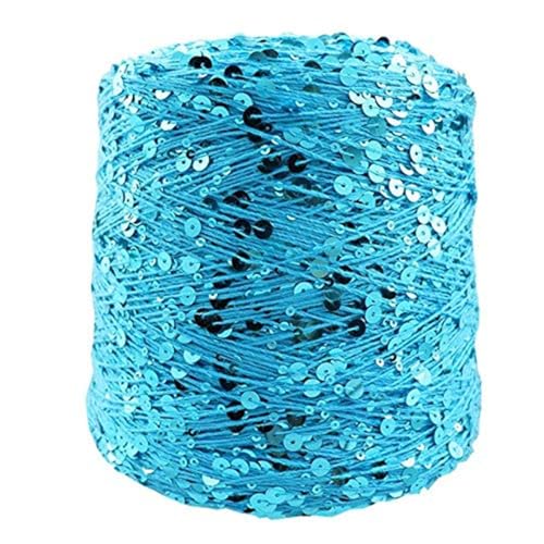 Garnstränge Paillettengarn 50G/140M Baumwollgarn 6 Mm + 3 Mm Spezielles Glitzergarn Diy-Kleidungszubehör Stoffpuppen-Strickgarn 2Pc A-8 von UGEFKMQ