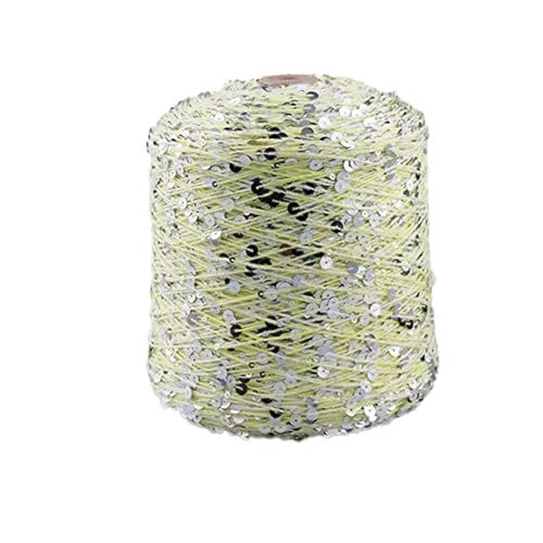 Gefärbtes Garn Pailletten-Theread 50G/140M Baumwollgarn 6/3 Mm Glitzerndes Garn Pailletten-Theread Zubehör Fantasy-Garn Spitzengarn Kunstgarn 1Pc A-13 von UGEFKMQ