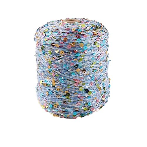 Glitzergarn Pailletten-Theread 50G/140M Baumwollgarn 6/3 Mm Glitzerndes Garn Pailletten-Theread Accessoires Fantasy-Garn Spitzengarn Kunstgarn 2Pc A-15 von UGEFKMQ