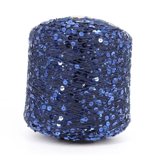 Glitzernde Bunte Fäden Paillettengarn 50G/140M Baumwollgarn 6 Mm + 3 Mm Spezielles Glitzergarn Diy-Kleidungszubehör Stoffpuppen-Strickgarn 4Pc A-17 von UGEFKMQ