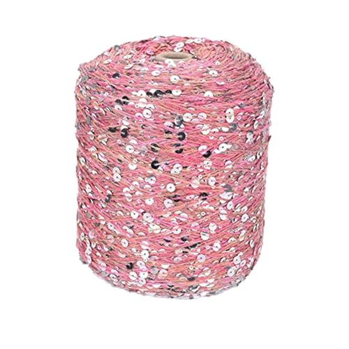 Pailletten-Garn Pailletten-Theread 50G/140M Baumwollgarn 6/3 Mm Glitzerndes Garn Pailletten-Theread Accessoires Fantasy-Garn Spitzengarn Kunstgarn 2Pc A-3 von UGEFKMQ