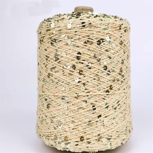 Pailletten Garn Spezielles Paillettengarn 50G/140M 6/3 Mm Paillettengarn Glitzergarn Pailletten-Theread-Kunstgarn Diy-Bekleidungszubehör 2Pc A-1 von UGEFKMQ