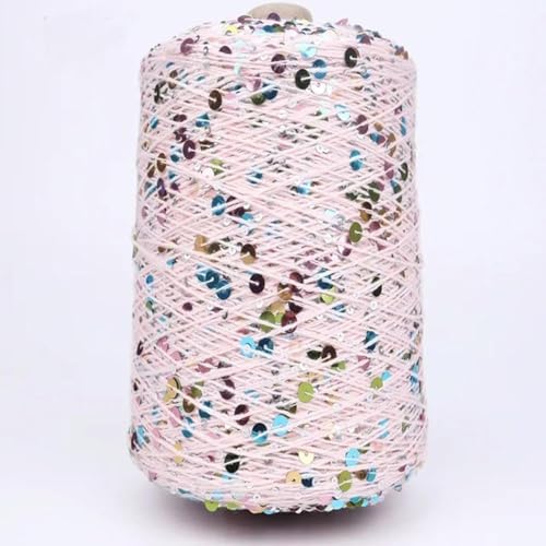 Pailletten Garn Spezielles Paillettengarn 50G/140M 6/3 Mm Paillettengarn Glitzergarn Pailletten-Theread-Kunstgarn Diy-Bekleidungszubehör 2Pc A-15 von UGEFKMQ