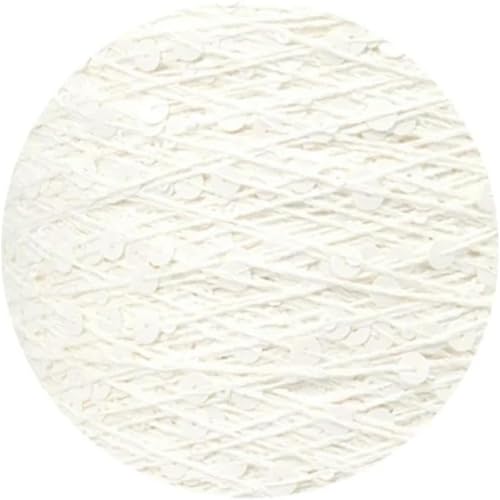 Paillettenstichgarn 50G/140M Paillettengarn Glitzerndes Paillettengarn Strickgarn 6/3 Mm Baumwollgarn Glitzer-Paillettengarn 1Pc A-19 von UGEFKMQ