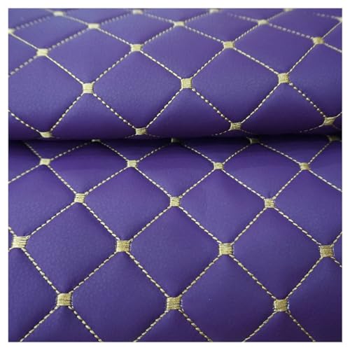 Kunstleder Lederkonzept Kunstleder Polsterstoff Gesteppt Kaschiert Meterware Möbelstoff Dekostoff, Leder Polster Stoff Lederkonzept Kunstleder Polsterstoff Gesteppt Kaschiert(Purple,1.4X10m) von UGIENRHV