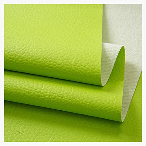 Kunstleder Polsterstoff Kaschiert Meterware MöBelstoff FüR SäMtliche Polsterarbeiten,Autos,Boote,Dekorationen 140 Cm Breit 1m Meterware Verkauft (Farbe:Grün)(Green,1.4X1m) von UGIENRHV