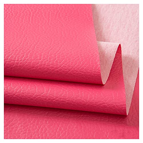 Kunstleder Polsterstoff Kaschiert Meterware MöBelstoff FüR SäMtliche Polsterarbeiten,Autos,Boote,Dekorationen 140 Cm Breit 1m Meterware Verkauft (Farbe:Grün)(Rose Red,1.4X1m) von UGIENRHV