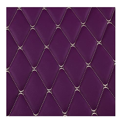 Meterware Möbelstoff Dekostoff Polsterstoff Meterware Für Schrank Ledertasche Autositz Sofa Möbel Repara Weiches Kunstleder PU Premium Qualität Polsterstoff ，Creme Farben (Size:1.6x1m)(Purple,1.6X4m) von UGIENRHV