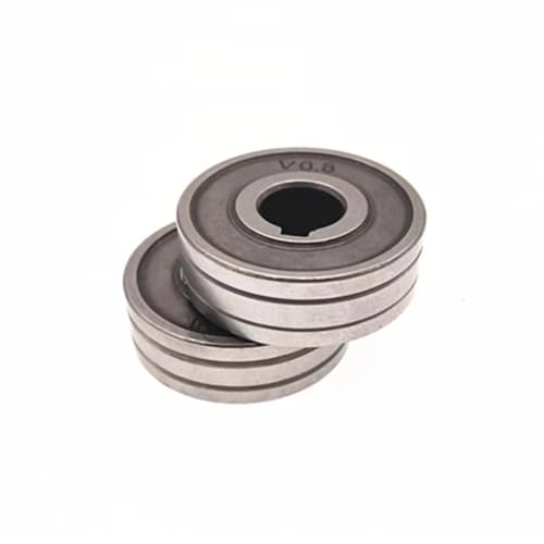 1 Stück Drahtvorschubrolle Schweißvorschubrolle VU Rändelnut 0,6 mm 0,8 mm 1,0 mm Stahl-Aluminium-Flusskabel MIG (Color : U Groove 0.6-0.8) von UGLYAF