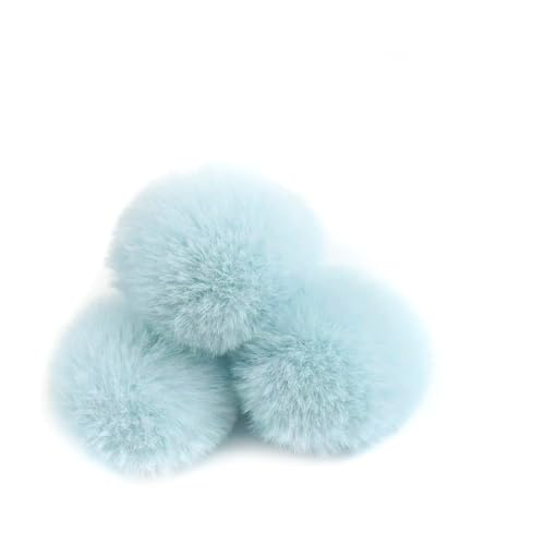 Kunstpelz Pom Pom Bälle,Pompoms,20 Stück 5cm Pompons Kunstpelz Bommel Farbige Pelzbälle mit elastischer Schlaufe für DIY Handwerk Weihnachtsdeko Tischdekoration Geburtstag Dekoration Kleidung Zubehör von UGUGU