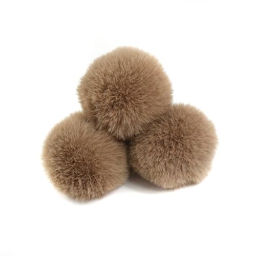 Kunstpelz Pom Pom Bälle,Pompoms,20 Stück 5cm Pompons Kunstpelz Bommel Farbige Pelzbälle mit elastischer Schlaufe für DIY Handwerk Weihnachtsdeko Tischdekoration Geburtstag Dekoration Kleidung Zubehör von UGUGU