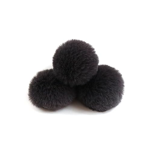 Kunstpelz Pom Pom Bälle,Pompoms,20 Stück 5cm Pompons Kunstpelz Bommel Farbige Pelzbälle mit elastischer Schlaufe für DIY Handwerk Weihnachtsdeko Tischdekoration Geburtstag Dekoration Kleidung Zubehör von UGUGU