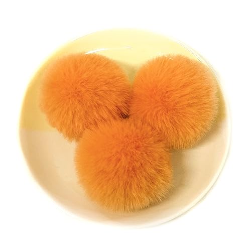 Kunstpelz Pom Pom Bälle,Pompoms,20 Stück 5cm Pompons Kunstpelz Bommel Farbige Pelzbälle mit elastischer Schlaufe für DIY Handwerk Weihnachtsdeko Tischdekoration Geburtstag Dekoration Kleidung Zubehör von UGUGU