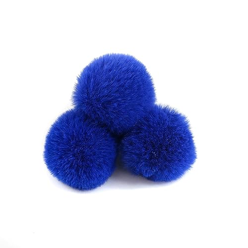 Kunstpelz Pom Pom Bälle,Pompoms,20 Stück 5cm Pompons Kunstpelz Bommel Farbige Pelzbälle mit elastischer Schlaufe für DIY Handwerk Weihnachtsdeko Tischdekoration Geburtstag Dekoration Kleidung Zubehör von UGUGU