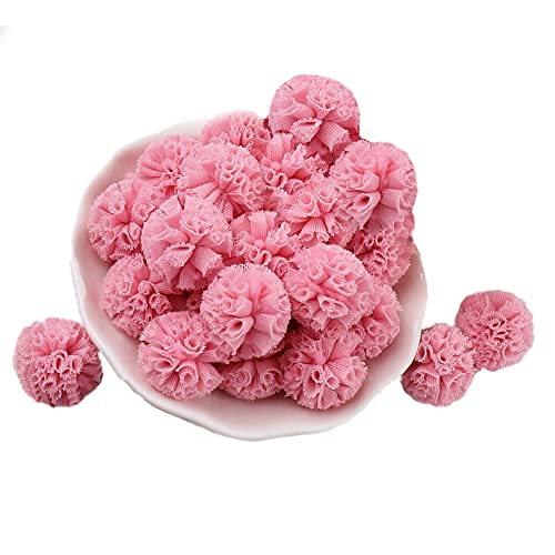 Pack of 100 Pompoms Colourful Pompoms Balls Decoration Set,Colourful Pompoms for Crafts 25mm,for Hobby Supplies and Creative Crafts,DIY Creatives for Crafting Garlands,100 Pieces(Pink) von UGUGU