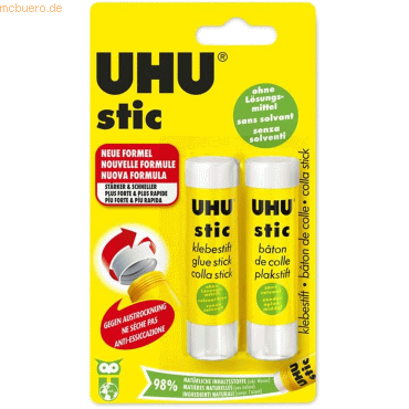 12 x Uhu Klebestift stic 8,2g VE=2 Stück von UHU