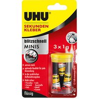 3 UHU Minis Sekundenkleber 3x 1,0 g von UHU