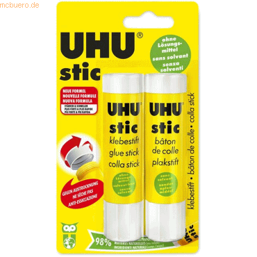 12 x Uhu Klebestift stic 21 g VE=2 Stück von UHU