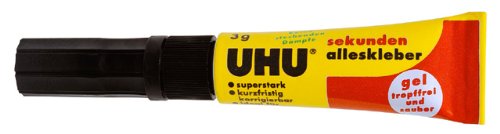 Uhu Sekunden Alleskleber 3g SUPERFLEX GEL geruchsfrei von UHU