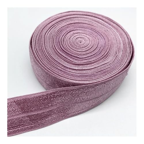 UIJIQX Elastisches Band, 15 mm, 20 mm, 25 mm, elastisches Band zum Nähen, Spitzenbesatz, Taillenband, Kleidungszubehör (Mauve, 4,5 m _ 20 mm) von UIJIQX