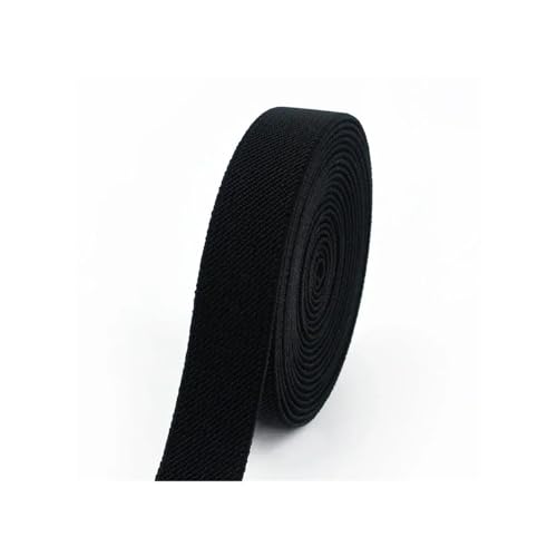 UIJIQX Elastisches Band für Hosen, Bund, Nähen, Gummiband, Kleidung, Gürtel, Unterwäsche, Stretch-Gurtband, DIY-Zubehör (Schwarz, 4 m _ 38 mm) von UIJIQX