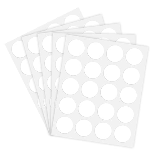 UILYNIU 100 Pieces Epoxy Stickers Round Clear Cabochon Stickers Transparent Round Stickers, No Trace, Waterproof Dot Stickers for Festival Decoration,DIY Craft Jewellery Making Accessories (Clear) von UILYNIU