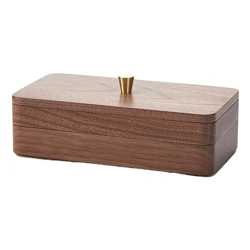 UINGBPXT Schmuckkästchen, Schmuckkästchen, Organizer, Holz-Schmuckschatulle, doppellagig, unabhängiges Design, Schmuck-Organizer, 1 Stück, geräumig von UINGBPXT