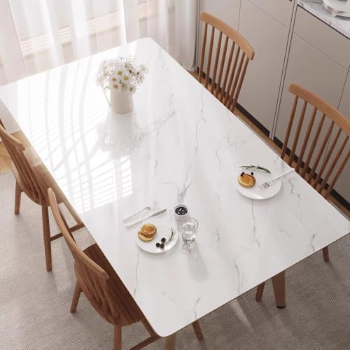 Tischdecke Abwaschbar, PVC Tischdecke Tischmatte Schreibtisch Tischfolie Tischschutz Matte Wasserdicht Dicke 1mm von UISBOODR