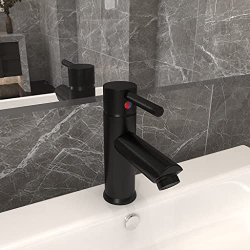 Home Garden,Bathroom Basin Wasserhahn, Schwarz, 130 x 176 mm von UJCHVHN